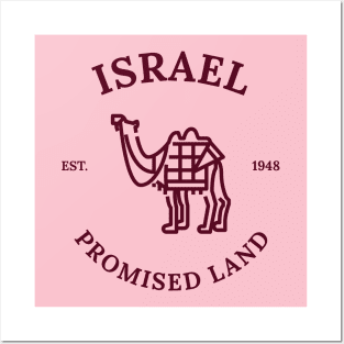 Israel Promised Land Est. 1948 Posters and Art